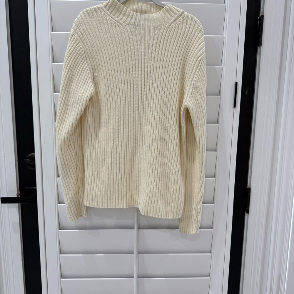 Club Room Charter Club Cream Knit‎ Sweater.